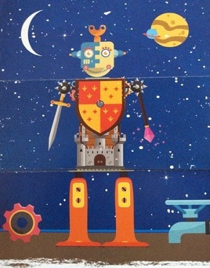 Illustrazione interna del libro Robokids