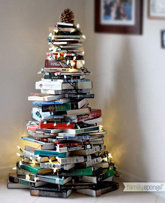 ALbero di Natale con i libri