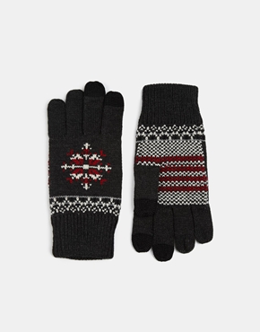 guanti touch screen con motivo a fiocchi di neve 14,29 asos.it