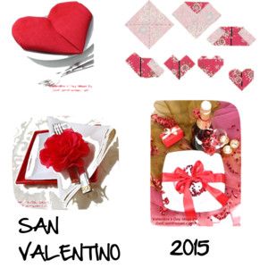 set tavola romantico San Valentino