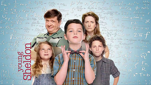 Immagine della famiglia di Sheldon, dalla serie Young Sheldon